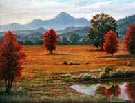 Oil painting of Autumn colors.