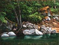 Oil painting of Fernwood.