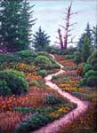 Oil painting of path near Point Reyes.