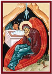 Icon of simple Nativity